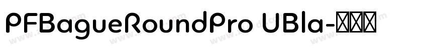 PFBagueRoundPro UBla字体转换